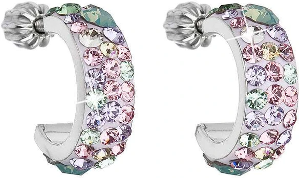 Evolution Group Stylish earrings with crystals 31118.3 Sakura
