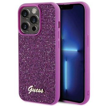 Dėklas Guess GUHCP15LPMSDGSF iPhone 15 Pro 6.1" fuksja/fuschia hardcase Disco Metal Script