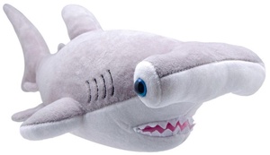 Pliušinis žaislas Wild Planet Hammer Head Shark, pilkas