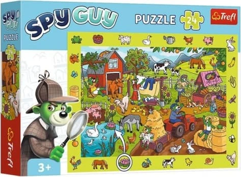 Puzzle 24 elementy Obserwacyjne Spy Guy Farma