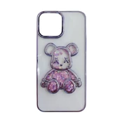 iLike Apple iPhone 11 silikoninis dėklas, spausdintas „Desire Bear“ violetinis kaina