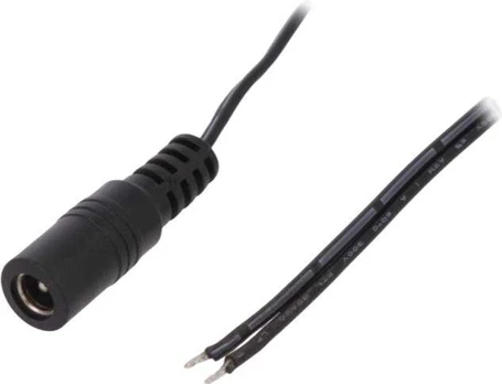 Conexpro DC power connector with cable, female, 25cm