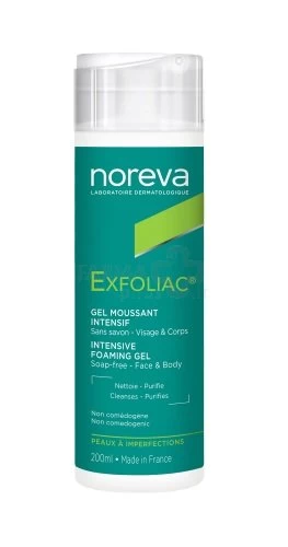 Putojantis gelis NOREVA EXFOLIAC 200ml