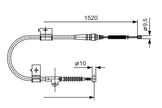 Trosas, stovėjimo stabdys BOSCH 1 987 482 051