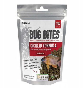 Sera „Bug Bites Cichlids Formula“, maistas cichlidams, M/L, granulės, 100 g