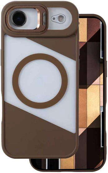 Dėklas Telforceone Fusion Mag case for iPhone 17 Air 6,6'' ruda
