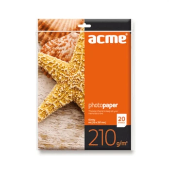 Foto popierius Acme, A6 210g/m2 20 vnt. blizgus