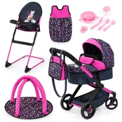 Bayer - Dolls pram Xeo deluxe set (17080AB) kaina