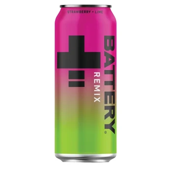Energinis gėrimas BATTERY STRAWBERRY LIME, 500 ml