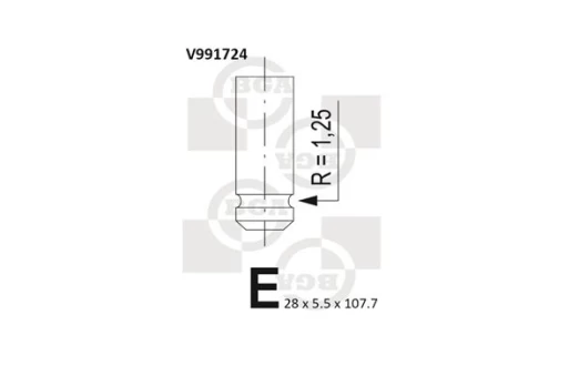 Angos vožtuvas BGA V991724
