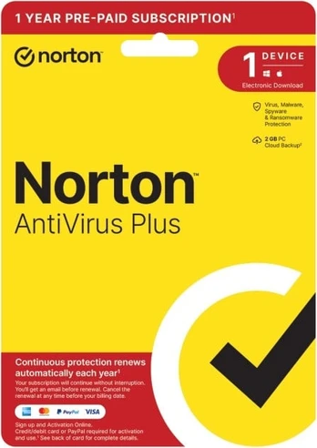 Norton - Antivirus Plus 2GB Nordic 1User 1Device 12m