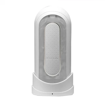 Tenga Flip Zero Electronic vibruojantis masturbatorius, baltas, 180 mm
