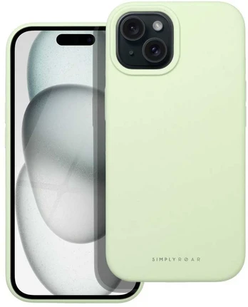 Dėklas Roar Cloud-Skin Case - for iPhone 15 Light žalias