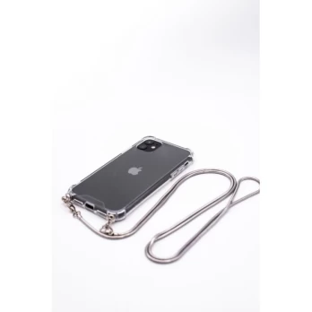 Evelatus iPhone 11 Pro Silikoninis skaidrus su karoliais TPU dirželiu Apple Silver