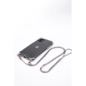 Evelatus iPhone 11 Pro Silikoninis skaidrus su karoliais TPU dirželiu Apple Silver kaina