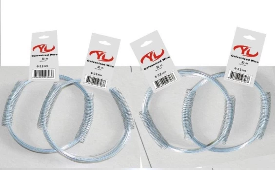 Viela karštai cinkuota, 0,9 mm, 30 m