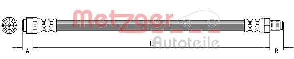 Stabdžių žarnelė METZGER 4110922