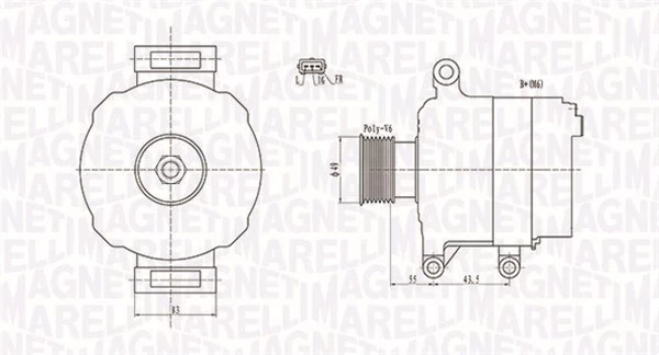 MAGNETI MARELLI 063731869010 Alternator