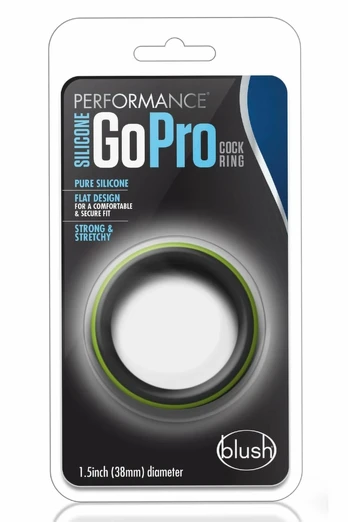 Performance Silicone Go Pro Comfort Ring Black/Green 4.4cm