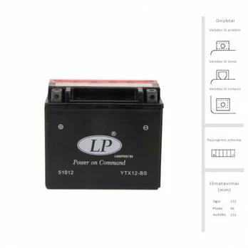Landport Akumuliatorius 10 Ah 12V