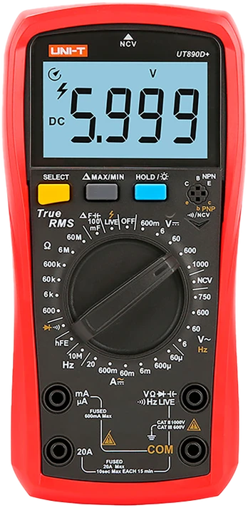 UNIVERSALUS MATAVIMO PRIETAISAS UT-890D+ UNI-T