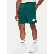 Gap Sportiniai šortai 703989-02 Žalia Regular Fit