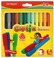 Flomasteriai Keyroad Capfix, 24 spalvų kaina