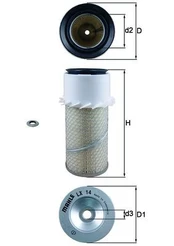 Oro filtras MAHLE LX14