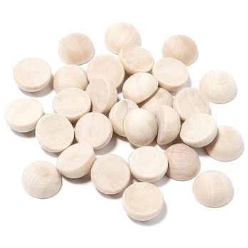 Mediniai karoliukai, Diameter: 20mm, Quantity: 30