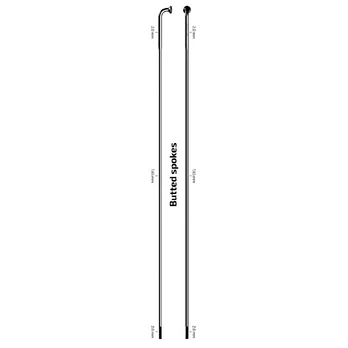 Sapim D-Light stipinas | J-Bend | 2-1.65-2 mm | Black, 294 mm