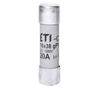 10X38 GPV CYLINDRIC INSERT FUSE CH10X38 20A 1000V DC
