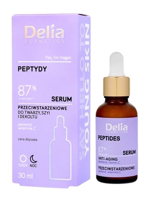 Serumas Delia Cosmetics Peptydy, moterims, 30+
