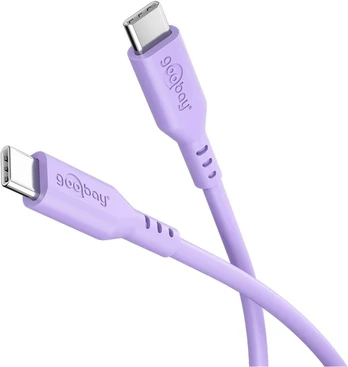 Goobay USB-C Silicone Cable, 1.5 m, purple