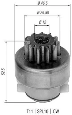Krumpliaratis, starteris MAGNETI MARELLI 940113020283