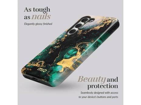 Dėklas MIO Žalias Marble Magsafe Compatible for Samsung S25 Plus 5G