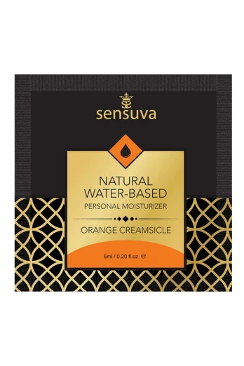 Sensuva Natural Water-Based Lubricant Orange Creamsicle 6ml Vegan