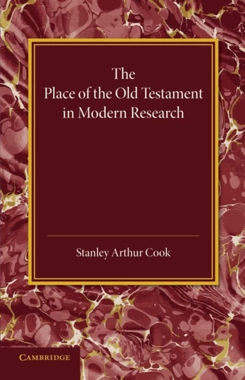 Place of the Old Testament in Modern Research