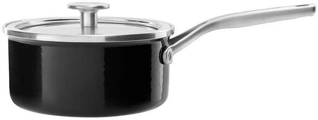 2L emaliuotas puodas - juodas / KitchenAid