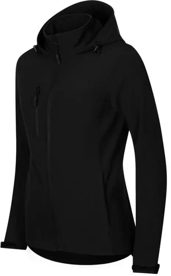 Moterims skirta softshell striukė žygiams (juoda)