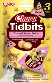 INABA CAT CHURU TIDBITS 3P TUNO IR LAŠIŠOS 3x12g kaina