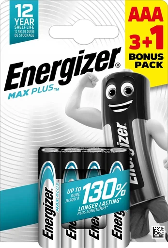 Energizer battery Max Plus Alkaline AAA/LR03 CHP4 3+1