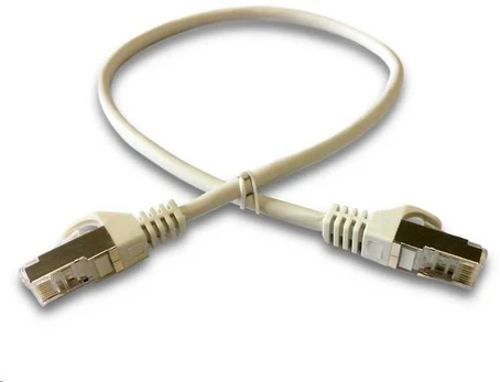 Ostatní DATACOM Patch cord S/FTP CAT6A 1m pilkas