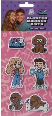 Firstgrade - Jas&Mika Stickers 6 pcs (26-JM-STICKERS)