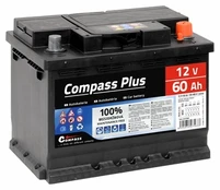 Akumuliatorius Compass Plus, 12 V, 60 Ah, 480 A