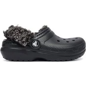 Crocs Šlepetės Classic Fleece Lined Clog K 212856 Juoda