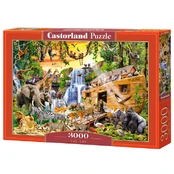 Puzzle 3000 elements The Ark Animals kaina
