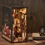 Book Nook medinė diorama su LED – Magic Pharmacist, 282 det., 23×11×18 cm kaina