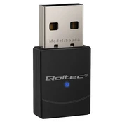 Qoltec Wireless Ultra High Speed Mini Adapter WiFi 6 | Standard AX | Bluetooth 5.4 | USB | 900Mbps kaina