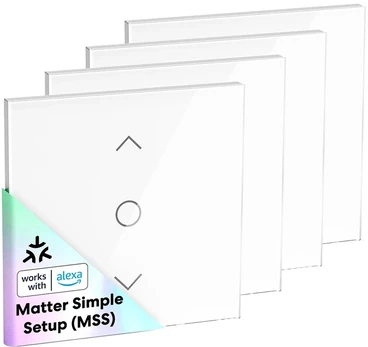 Inteligentny przełącznik rolet MEROSS MRS100MA(EU) Wi-Fi (Matter) (Rinkinys 4 vnt.)