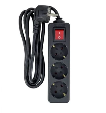 Buitinis ilgintuvas MicroConnect, 3 m, 3 lizdų
